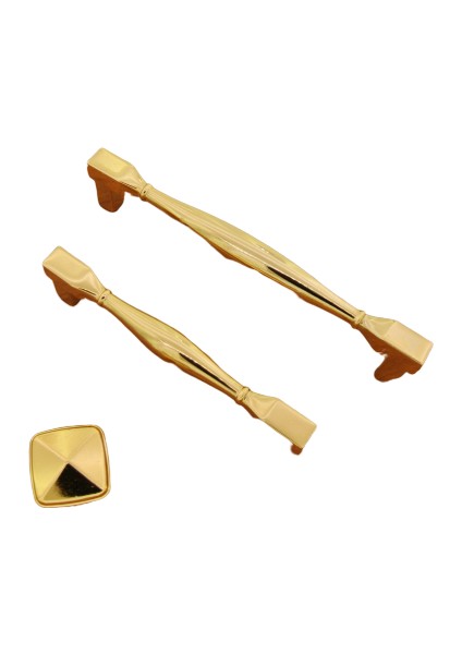 Kare Altın Kulp 128 mm Dolap Mobilya Mutfak