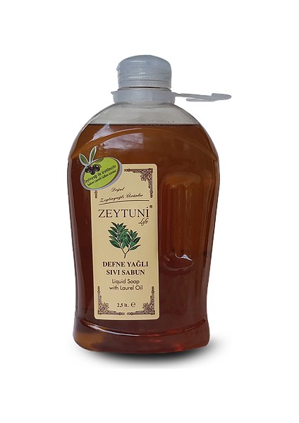 Zeytuni Defneli Zeytinyağlı Sıvı Sabun 2,5 Litre