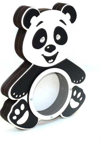 Panda Ahşap Dekoratif Kumbara 27 cm Siyah fiyatları
