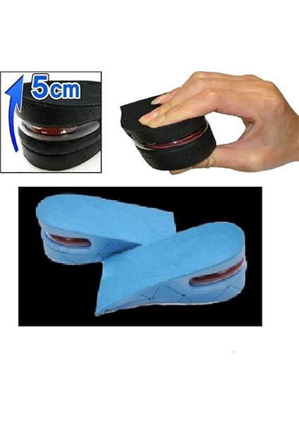 Hava Yastıklı Tabanlık 5 Cm Mavi