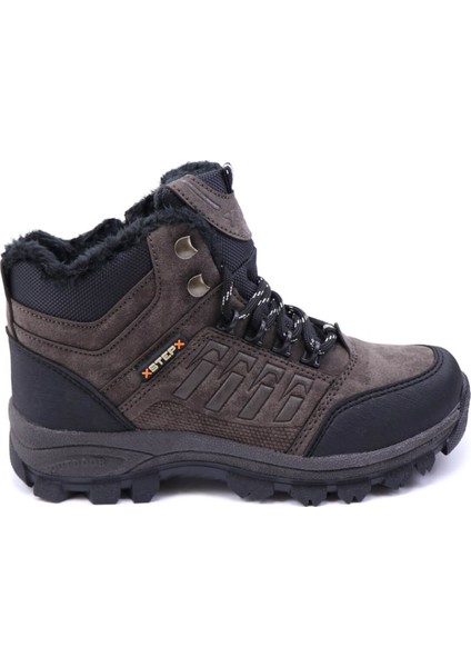 X-Step X6 Büyük Numara Erkek Brown Trekking Kışlık Bot