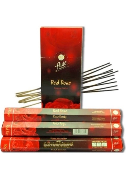 Tütsü Kırmızı Gül (Red Rose)  6X20  120  Sticks Incense