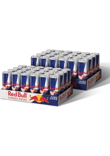 Red Bull Enerji İçeceği, 250 ml (24x2 Paket, 24x250 ml)