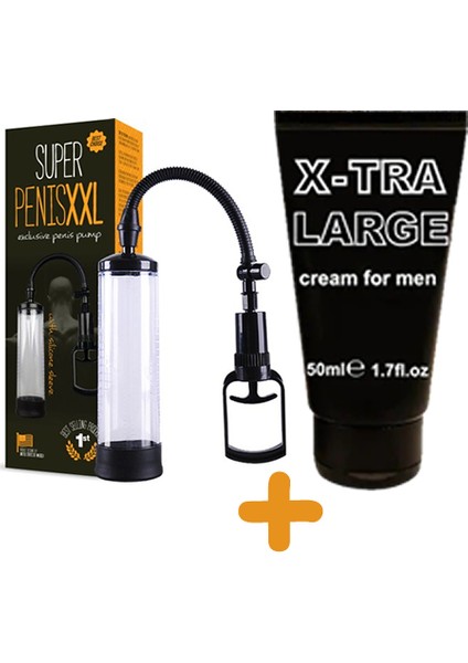 xxl Penis Pompası + X-Tra Large Krem