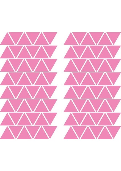Bugybagy Pembe Duvar Stickerı Üçgen 5cm 100 Adet çocuk Odası Duvar Dekorasyonu fiyatları