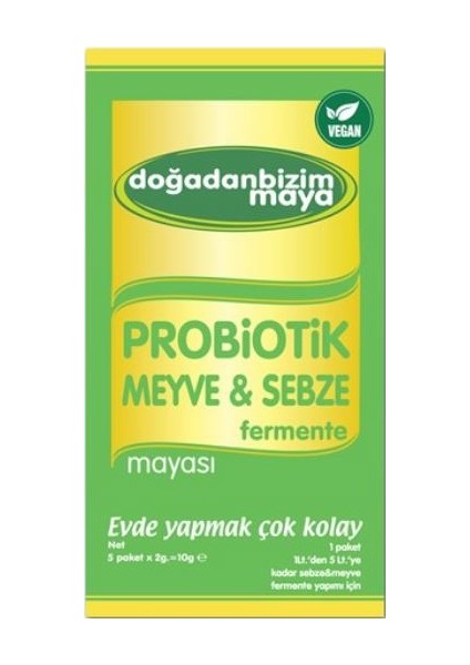 Doğadan Bizim Probiyotik Meyve Sebze Fermente Mayası 5'li Paket