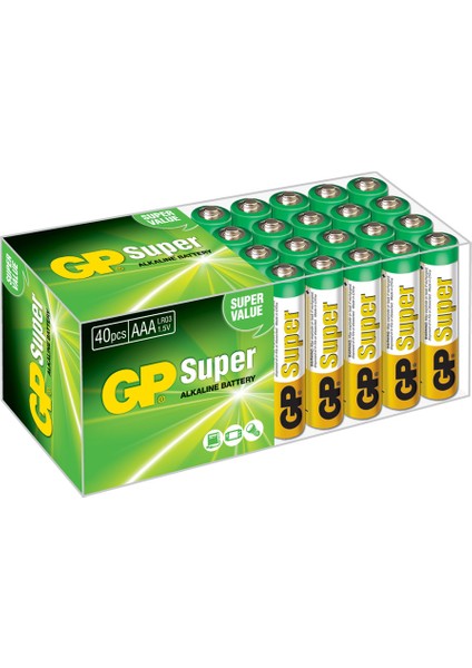 Super Alkalin 40'lı AAA Boy İnce Pil (GP24A-2VS40)