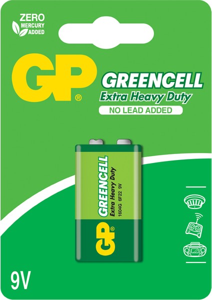 1604G-B Pil 9V Greencell Blısterli Gp 1604G-B