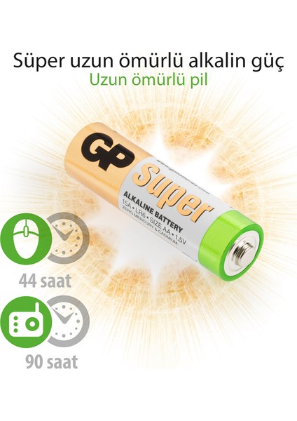 5+5 Super Alkalin Pil AA