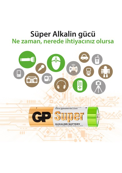 5+5 Super Alkalin Pil AA