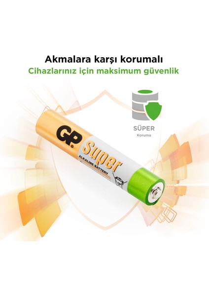 2'li Super Alkalin 25A İncenin İncesi Pil  LR61-AAAA (GP25A-U2)