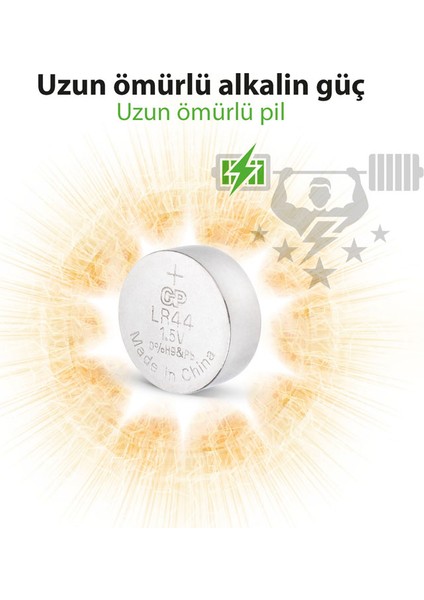 5'li LR44 Alkalin Düğme Pil  (GPA76-C5)