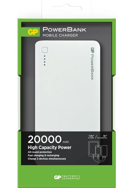 3C20A 20000 mAh Portable Powerbank(GP3C20AWE-2B1)