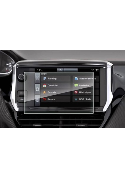 Peugeot 208 Navigasyon Ekran Koruyucu Cam