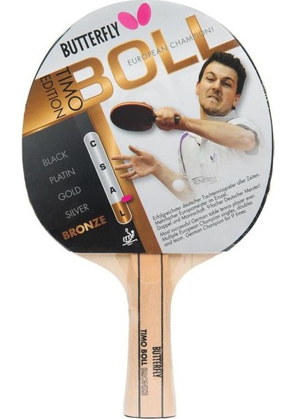 Timo Boll Bronze Masa Tenisi Raketi Spinli ve Kontrollü Oyun Imkanı Sunar