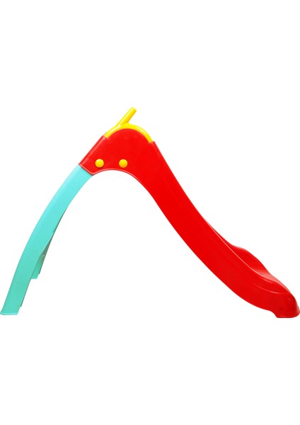 Kaydıraklı Oyun Seti (Mavi Havuz / 6 cm 100'lü Oyun Havuz Topu / Pompa / Kaydırak)