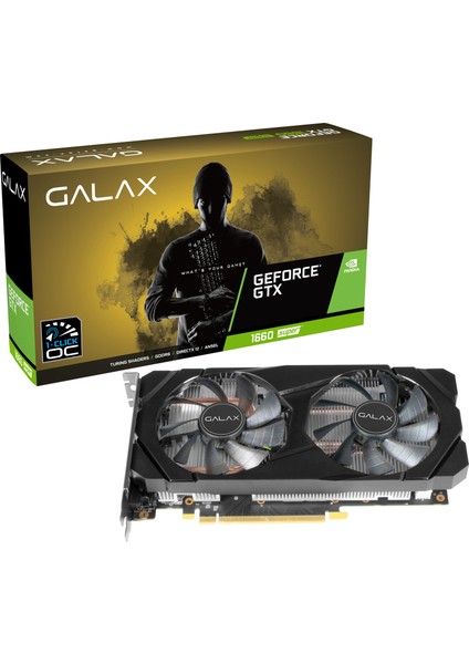 GeForce GTX 1660 Super 6GB 192Bit GDDR6 DX(12) PCI-E 3.0 Ekran Kartı (GLX-60SRL7DSY91S)