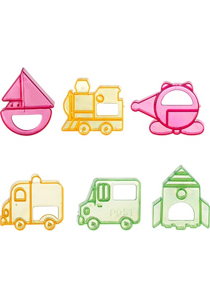 Vehicles Biskuvi Kalıbı 6'lı