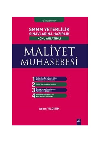 SMMM Yeterlilik Sınavlarına Hazırlık Konu Anlatımlı Maliyet Muhasebesi