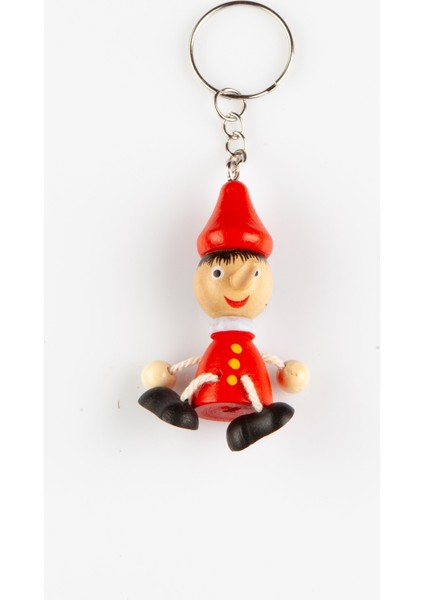 Mini Pinokyo Kukla Anahtarlık