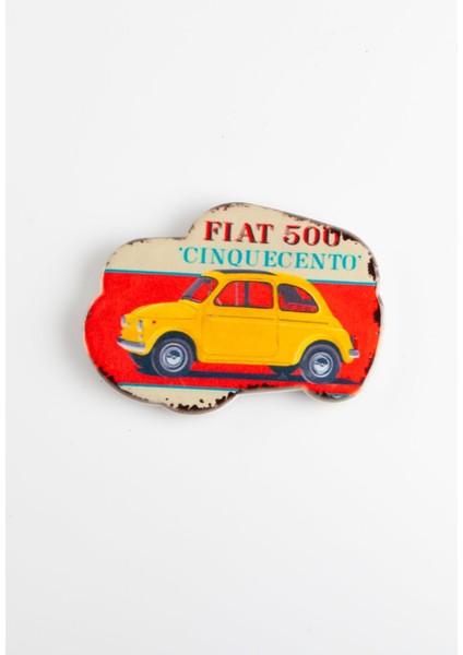 Buzdolabı Magneti Fiat 500 Klasik Otomobil