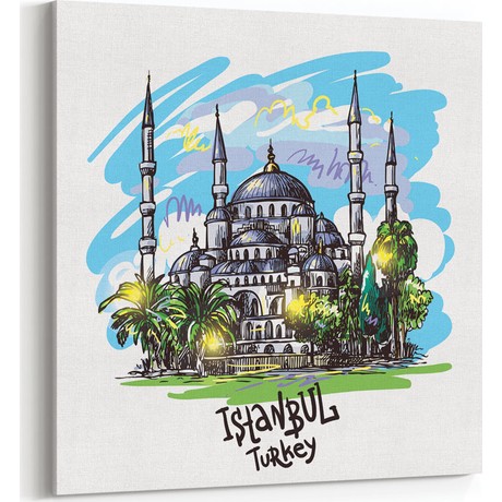 Tabrika Istanbul Cami Cizim Tablosu Fiyati Taksit Secenekleri