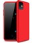 Apple iPhone 11 Double Dip 360 Protective Kılıf - Kırmızı 1