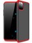 Apple iPhone 11 Pro Double Dip 360 Protective Kılıf - Siyah Kırmızı 1