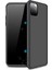 Apple iPhone 11 Pro Max Double Dip 360 Protective Kılıf - Siyah 1