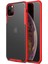 Apple iPhone 11 Pro Frosted Frame Kılıf - Kırmızı 1