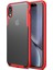 Apple iPhone XR Frosted Frame Kılıf - Kırmızı 1