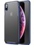 Apple iPhone X Frosted Frame Kılıf - Lacivert 1