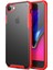 Apple iPhone 6 Plus Frosted Frame Kılıf - Kırmızı 1