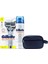 Skinguard Tıraş Makinesi + 3lü Yedek Bıçak + 250 ml Traş Jeli + Çanta Hediyeli 2