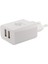 ARB-005 Plastik 2400 mAh 2 Çıkışlı + Micro Usb Data Kablo Ev Tipi Şarj Cihazı 2