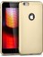 Apple iPhone 6 Plus Kılıf Ultra Lüx Premier Lüx Silikon Kılıf - Gold 1