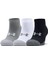 Yetişkin HeatGear® Lo Cut Çorap 3'lü Paket 1346753-035 1
