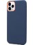 Apple iPhone 11 Pro Max Kılıf Soft Mat Termoplastik Koruma Fresh Color Lacivert Koyu 1