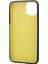 Apple iPhone 11 Pro Max Kılıf Soft Mat Termoplastik Koruma Fresh Color Siyah Sarı 2