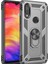 Samsung Galaxy A20S Kılıf Shockproof Zırh Koruma Crash Yüzük Tutucu Gri 1