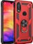 Samsung Galaxy A20S Kılıf Shockproof Zırh Koruma Crash Yüzük Tutucu Kırmızı 1