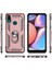 Samsung Galaxy A10s Kılıf Çift Katman Zırh Koruma Yüzüklü Vega Gümüş 2