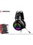 Miracle-X2 Plus Siyah RGB LED 7.1 Surround Sound System Mikrofonlu Oyuncu Kulaklığı 5