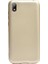 Huawei Honor 8s Kılıf Premier Silikon Esnek Arka Koruma Gold 1