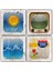 Decor Doğaltaş Bardak Altlığı 4'lü Set 10 x 10 cm 1