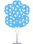 7 'li Balon Stand Demeti Mavi Puantiyeli 1