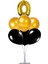 7 'li Balon Stand Demeti 0 Rakam Gold Siyah Balon 1
