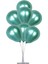 7 'li Balon Stand Demeti Krom Yeşil Balon 1