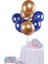 7 'li Balon Demeti Gold Lacivert Balon 1