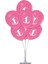 7 'li Balon Stand Demeti 1 Yaş Pembe Balon 1